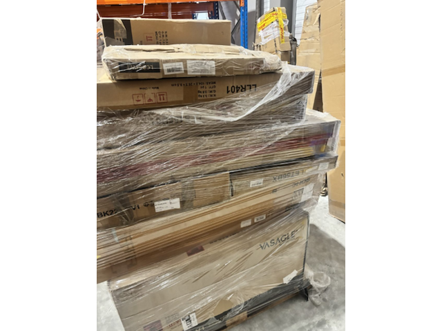 Pallet met ca. 9x diverse tafels – salontafels, bijzettafels & haltafels - afbeelding 2 van  2