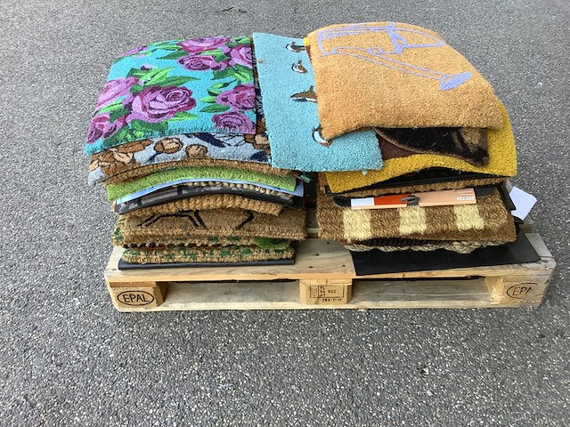 Pallet met deurmatten, zonder pallet, diverse kleuren - afbeelding 3 van  4