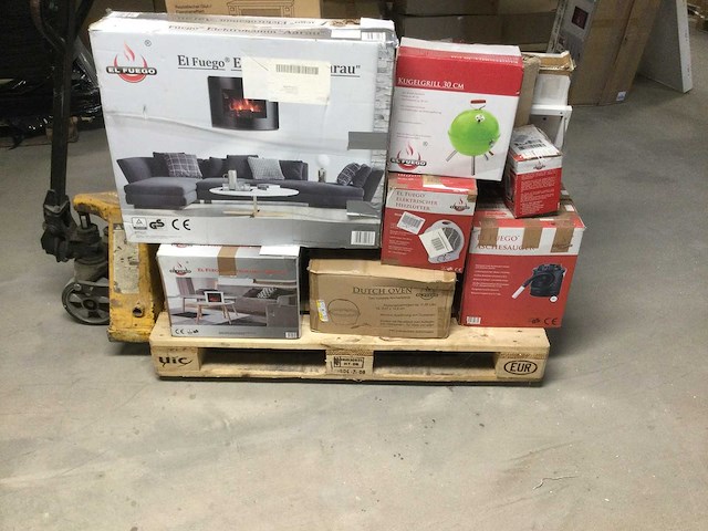 Pallet met diverse elektrische artikelen. - afbeelding 2 van  5