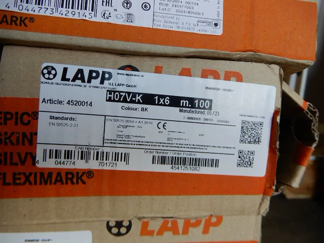 Pallet met diverse kabel, lapp tkf - afbeelding 3 van  14