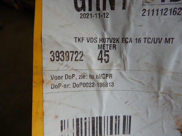Pallet met diverse kabel, lapp tkf - afbeelding 8 van  14