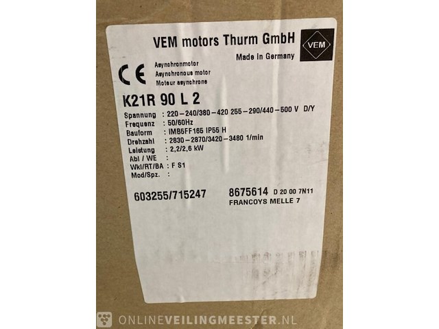 Pallet met elektromotoren - afbeelding 11 van  18