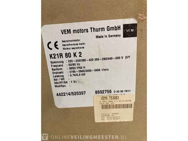 Pallet met elektromotoren - afbeelding 12 van  18