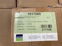 Pallet met labels - afbeelding 3 van  4