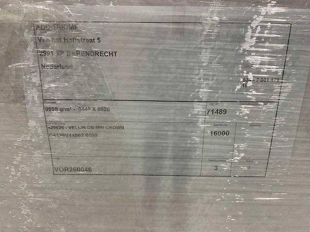 Pallet met papiervellen (17x) - afbeelding 4 van  6