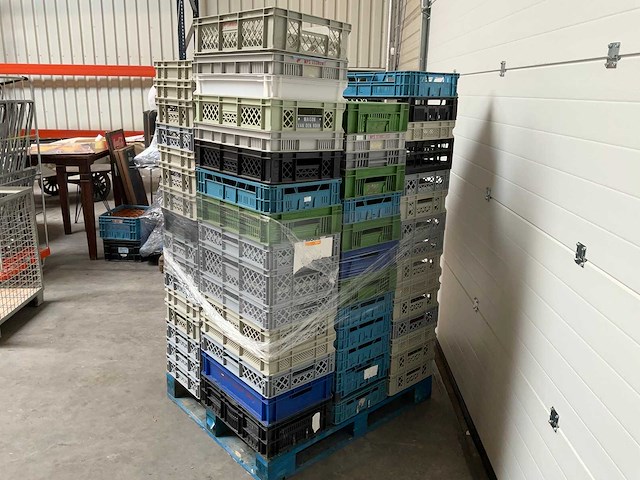 Pallet met partij kratten - afbeelding 3 van  4