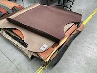 Pallet met vellen splitleer / sample-vellen diversen (groot formaat gem. 2m2/vel) - afbeelding 3 van  3