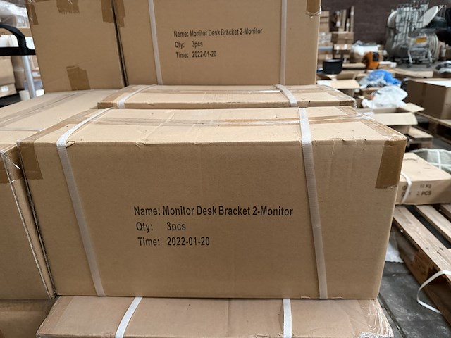 Pallet monitorarmen voor 1 en 2 monitoren sam creative - afbeelding 2 van  4