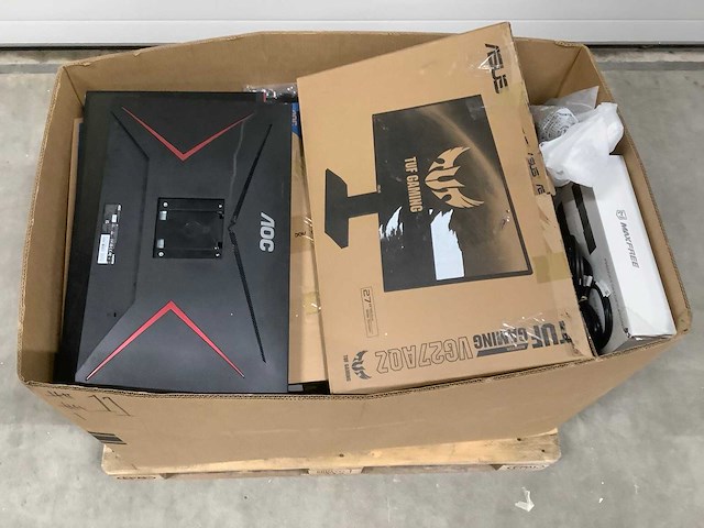 Pallet monitors o.a aoc en asus - 11 items - afbeelding 1 van  2