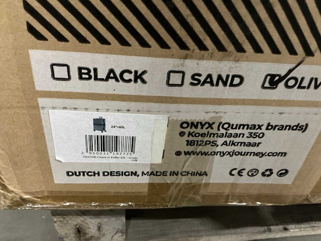 Pallet onyx reiskoffers - afbeelding 3 van  7