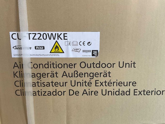 Pallet panasonic buitenunit - single split cu-tz20wke - 2,0kw - r32 - afbeelding 6 van  7