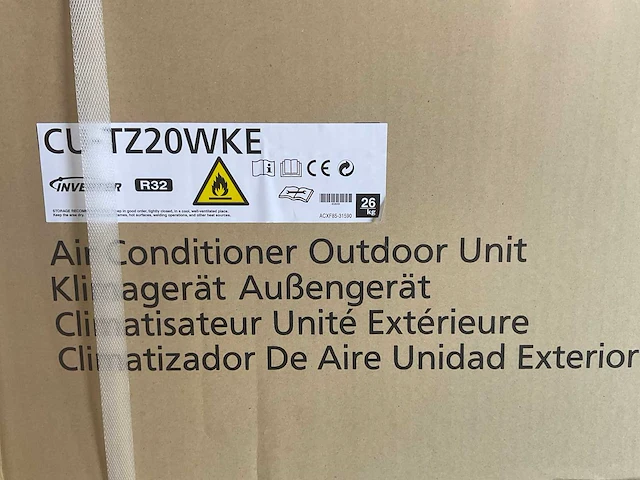 Pallet panasonic buitenunit - single split cu-tz20wke - 2,0kw - r32 - afbeelding 9 van  11