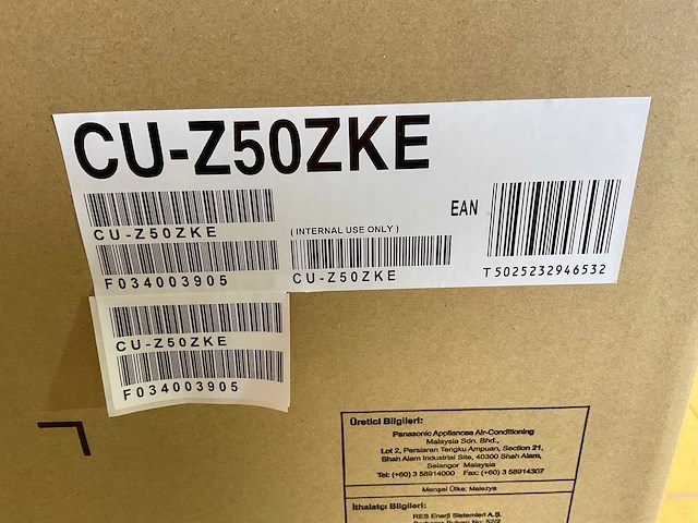 Pallet panasonic buitenunit - single-split cu-z50zke – 5kw - r32 - afbeelding 5 van  9