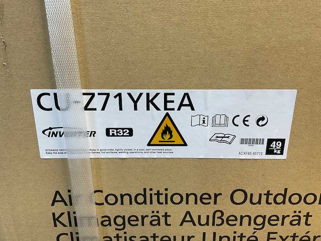 Pallet panasonic buitenunit – cu-z71ykea single-split – 7,1kw – r32 - afbeelding 3 van  4