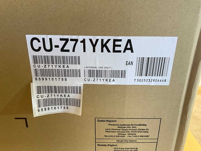 Pallet panasonic buitenunit – cu-z71ykea single-split – 7,1kw – r32 - afbeelding 4 van  4