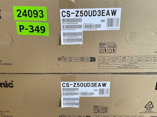 Pallet panasonic mix - binnen- en buitenunit met bediening - afbeelding 5 van  7