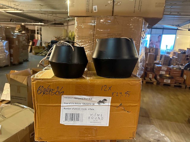 Pallet partij woondecoratie – mix van lampen, vazens & decoratie (partijhandel) - afbeelding 2 van  3