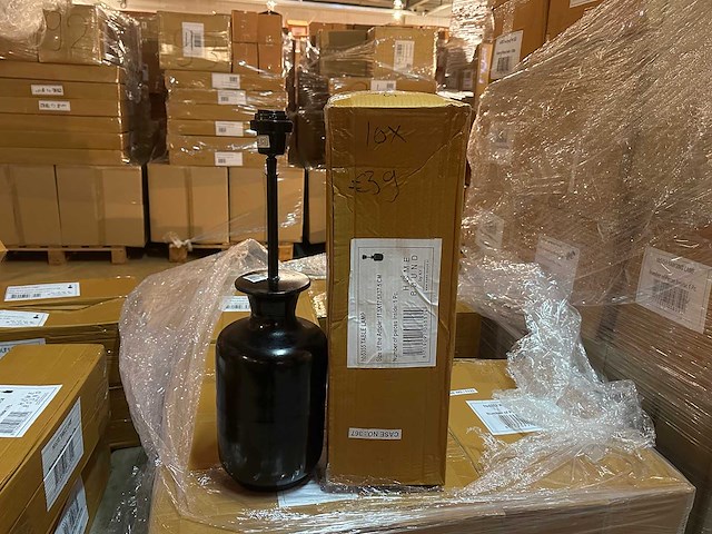 Pallet partij woondecoratie – mix van lampen, vazens & decoratie (partijhandel) - afbeelding 4 van  7