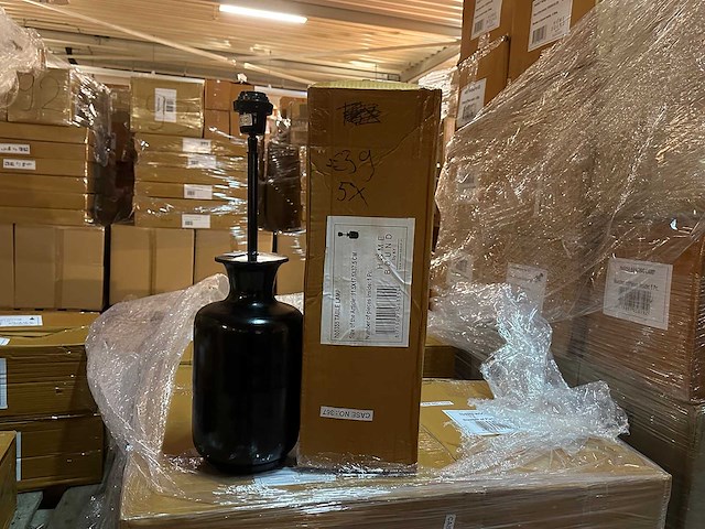 Pallet partij woondecoratie – mix van lampen, vazens & decoratie (partijhandel) - afbeelding 5 van  7