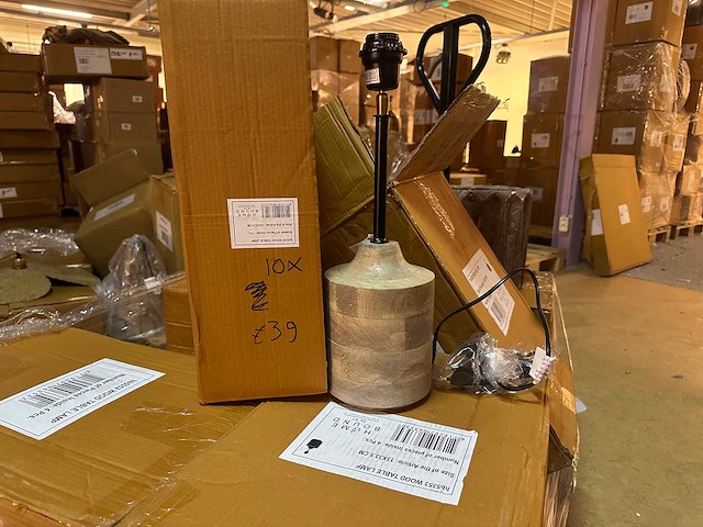 Pallet partij woondecoratie – mix van lampen, vazens & decoratie (partijhandel) - afbeelding 2 van  8