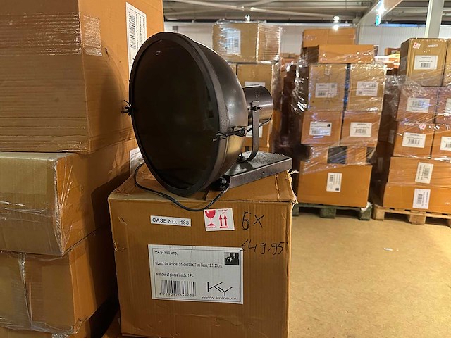 Pallet partij woondecoratie – mix van lampen, vazens & decoratie (partijhandel) - afbeelding 4 van  8