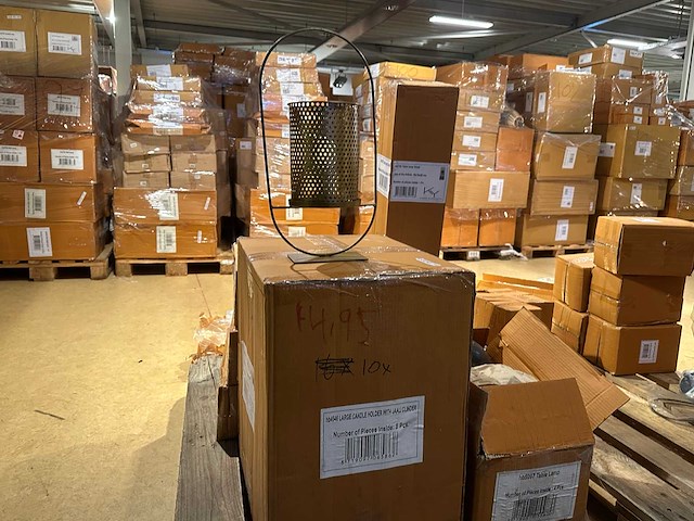 Pallet partij woondecoratie – mix van lampen, vazens & decoratie (partijhandel) - afbeelding 8 van  8