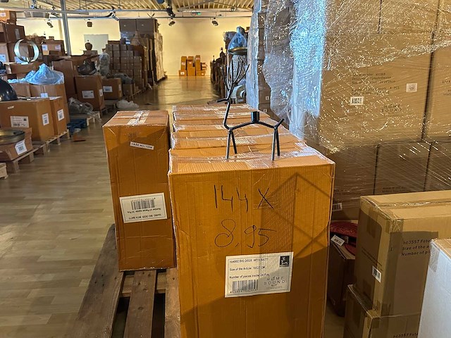 Pallet partij woondecoratie – mix van lampen, vazens & decoratie (partijhandel) - afbeelding 1 van  3