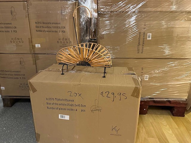 Pallet partij woondecoratie – mix van lampen, vazens & decoratie (partijhandel) - afbeelding 3 van  5