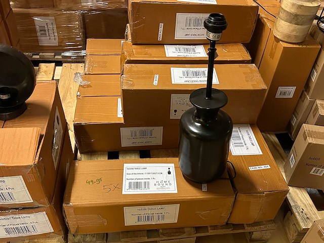 Pallet partij woondecoratie – mix van lampen, vazens & decoratie (partijhandel) - afbeelding 5 van  5