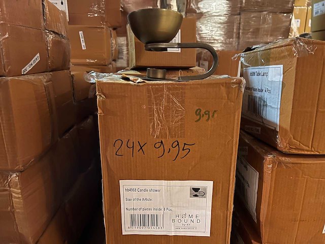 Pallet partij woondecoratie – mix van lampen, vazens & decoratie (partijhandel) - afbeelding 1 van  5