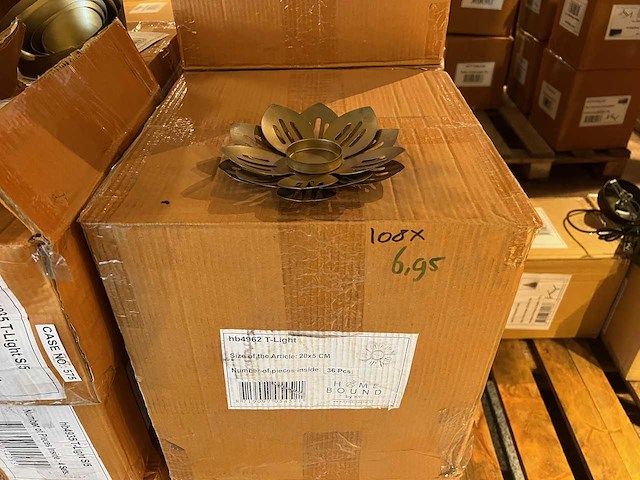 Pallet partij woondecoratie – mix van lampen, vazens & decoratie (partijhandel) - afbeelding 3 van  5