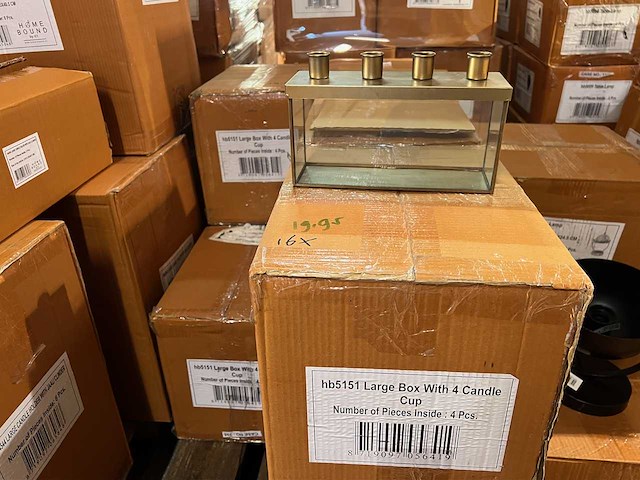 Pallet partij woondecoratie – mix van lampen, vazens & decoratie (partijhandel) - afbeelding 5 van  5