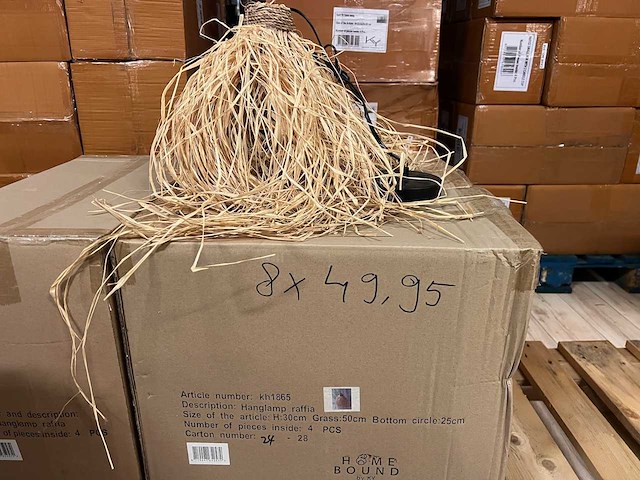 Pallet partij woondecoratie – mix van lampen, vazens & decoratie (partijhandel) - afbeelding 3 van  4