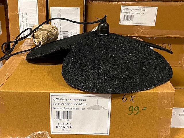 Pallet partij woondecoratie – mix van lampen, vazens & decoratie (partijhandel) - afbeelding 4 van  4