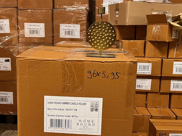 Pallet partij woondecoratie – mix van lampen, vazens & decoratie (partijhandel) - afbeelding 6 van  8