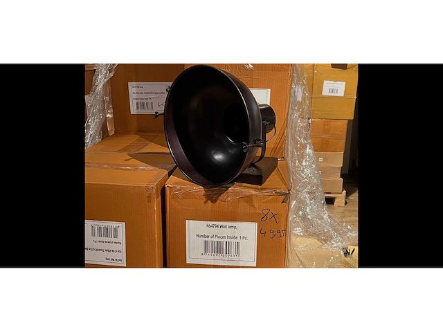 Pallet partij woondecoratie – mix van lampen, vazens & decoratie (partijhandel) - afbeelding 3 van  5