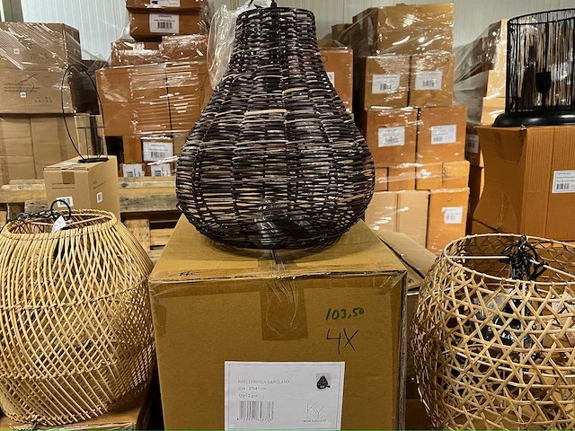 Pallet partij woondecoratie – mix van lampen, vazens & decoratie (partijhandel) - afbeelding 5 van  5