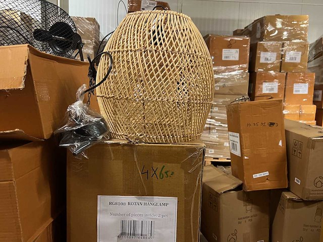 Pallet partij woondecoratie – mix van lampen, vazens & decoratie (partijhandel) - afbeelding 4 van  5