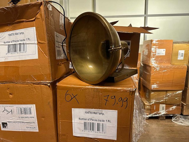 Pallet partij woondecoratie – mix van lampen, vazens & decoratie (partijhandel) - afbeelding 4 van  5