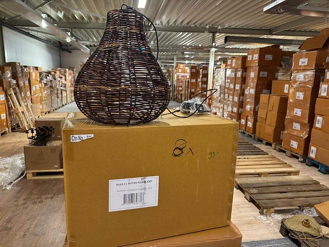 Pallet partij woondecoratie – mix van lampen, vazens & decoratie (partijhandel) - afbeelding 2 van  4