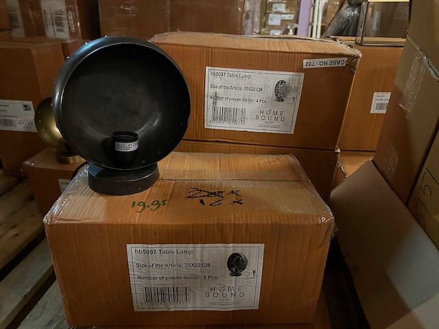 Pallet partij woondecoratie – mix van lampen, vazens & decoratie (partijhandel) - afbeelding 3 van  3