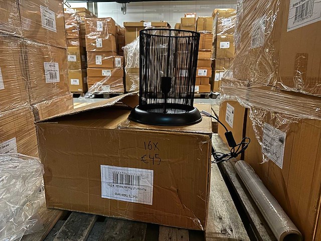Pallet partij woondecoratie – mix van lampen, vazens & decoratie (partijhandel) - afbeelding 1 van  2