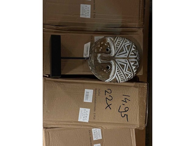 Pallet partij woondecoratie – mix van lampen, vazens & decoratie (partijhandel) - afbeelding 2 van  2