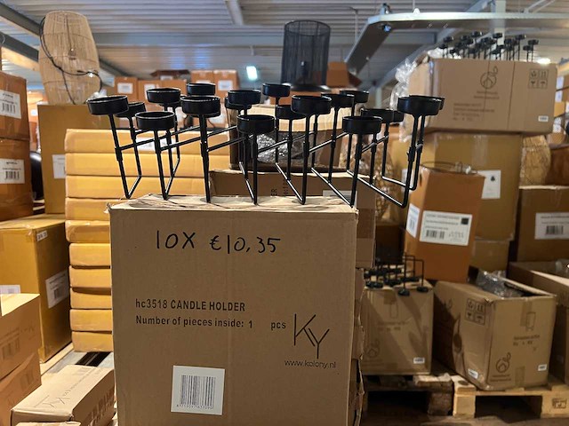 Pallet partij woondecoratie – mix van lampen, vazens & decoratie (partijhandel) - afbeelding 2 van  6