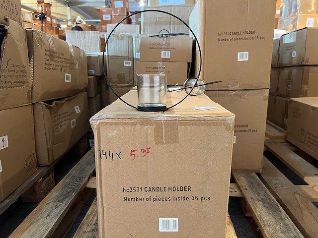 Pallet partij woondecoratie – mix van lampen, vazens & decoratie (partijhandel) - afbeelding 4 van  6