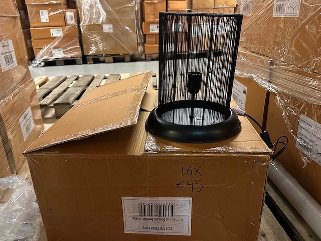 Pallet partij woondecoratie – mix van lampen, vazens & decoratie (partijhandel) - afbeelding 3 van  5