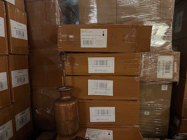 Pallet partij woondecoratie – mix van lampen, vazens & decoratie (partijhandel) - afbeelding 2 van  4