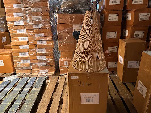 Pallet partij woondecoratie – mix van lampen, vazens & decoratie (partijhandel) - afbeelding 3 van  3