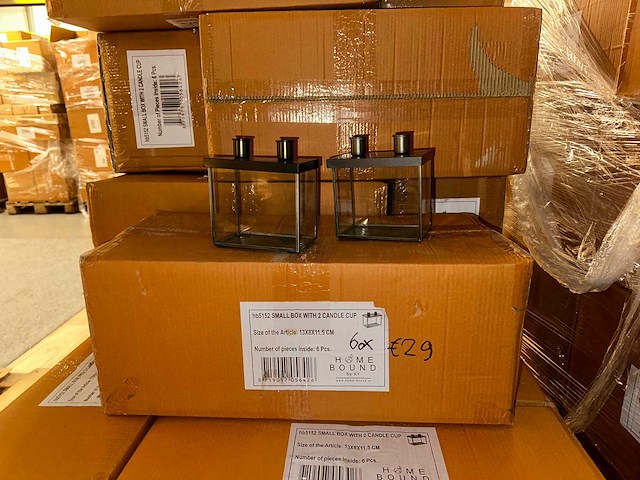 Pallet partij woondecoratie – mix van lampen, vazens & decoratie (partijhandel) - afbeelding 2 van  5