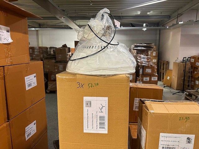 Pallet partij woondecoratie – mix van lampen, vazens & decoratie (partijhandel) - afbeelding 4 van  5